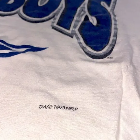 NFL Dallas Cowboy vintage t shirt single stitched vintage tin bucket man cave - Picture 10 of 16